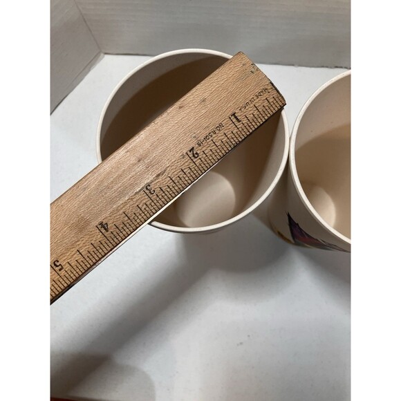 Set Of 4 Disney Nightmare Before Christmas Jack Sally Tan Plastic Drinking Cups - Picture 6 of 7